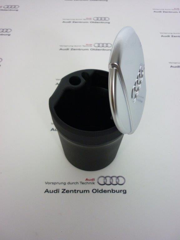Original Audi Aschenbecher Mittelkonsole Ascher Becher schwarz hochglänzend