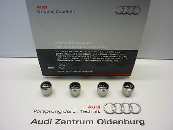 Original Audi Ventilkappen, Kappen für Aluminiumventile, ---NEU/OVP---, Räder/Reifen-Zubehör